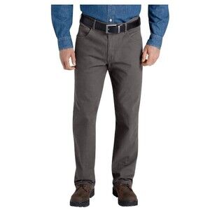 Dickies Dungaree Jeans  Men's 42 x 32  NWT  Gray Flex Straight Leg Below Waist